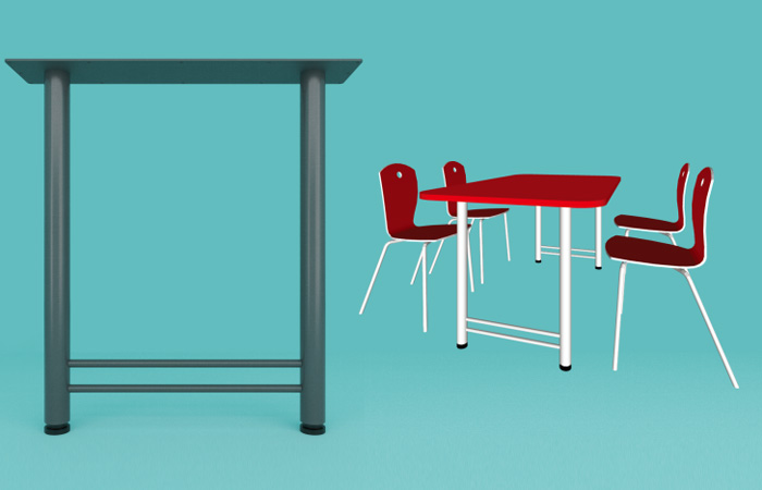 STEEL TABLE-LEGS