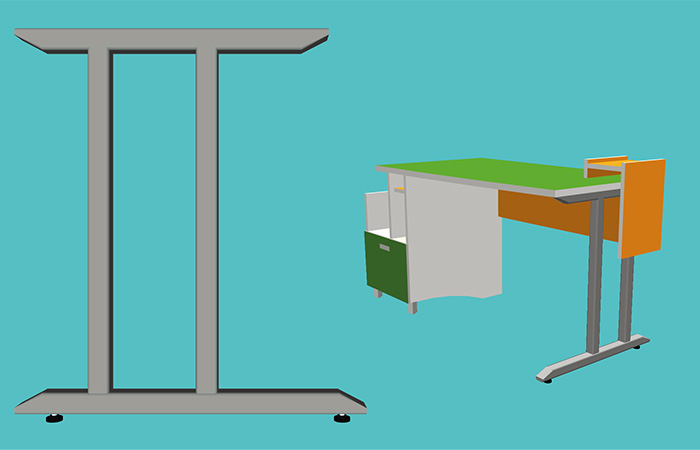 STEEL TABLE-LEGS